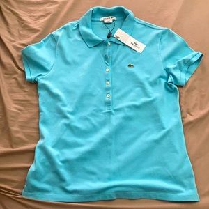 Lacoste baby blue polo shirt NWT